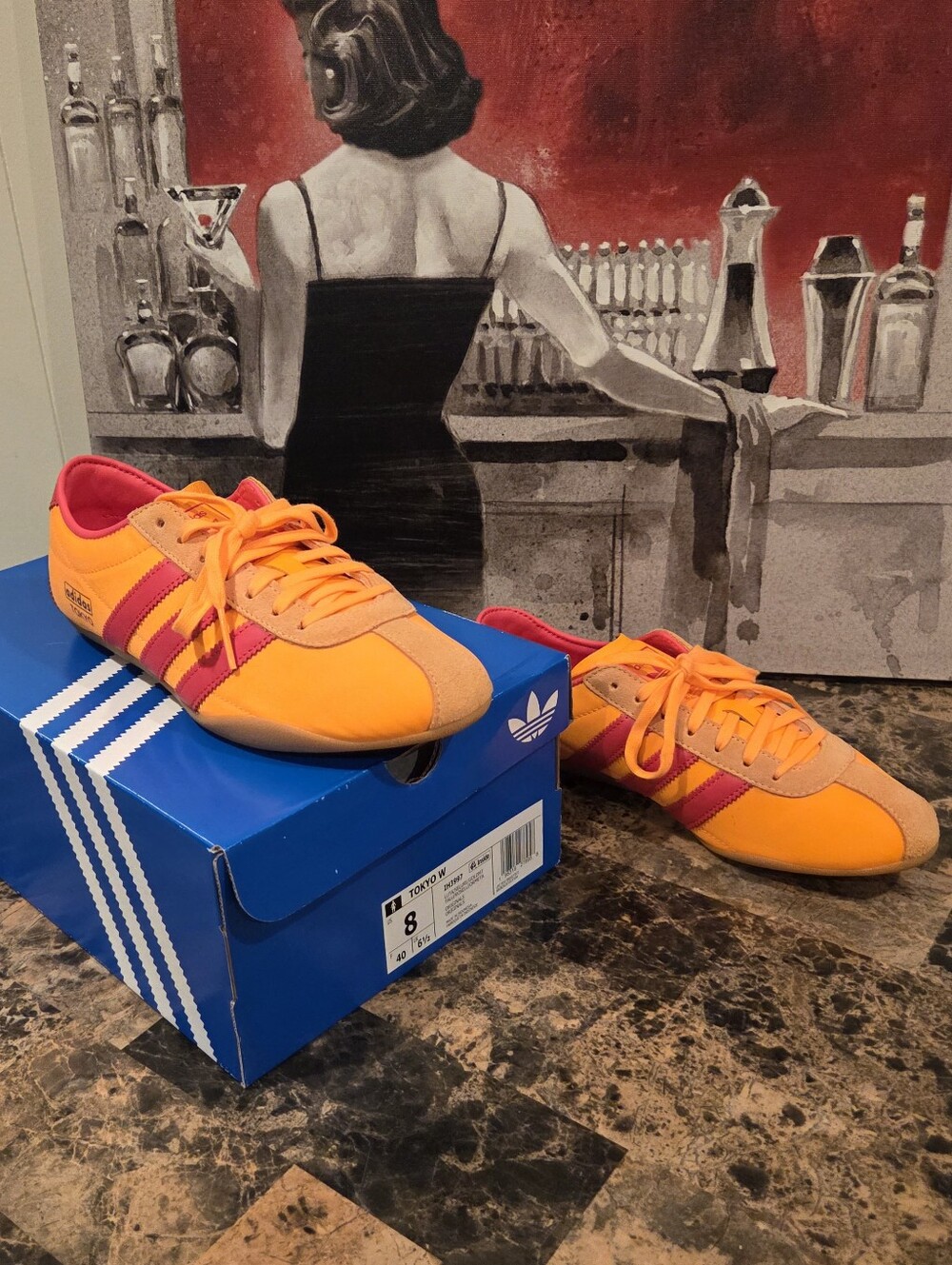 NIB!! Adidas Tokyo Tangerine/Red/Gold Athletic Shoes Women’s Size 8